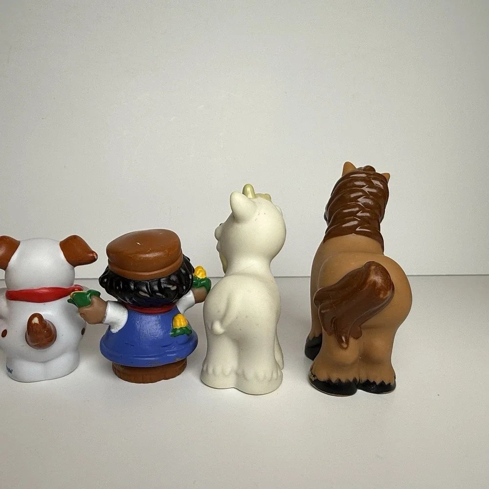 Fisher Price Little People Figure Toy Farmer Boy Dog Horse‎ Goat Corn 6